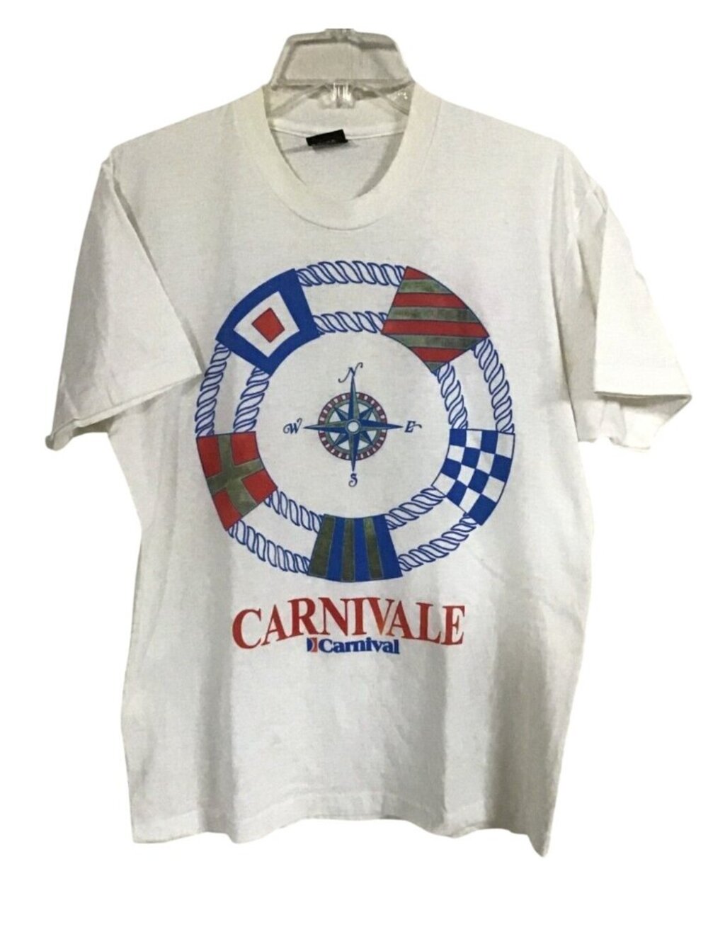 Screen Stars Best Vintage Single Stitch Carnival Cruise Line Large Tshirt